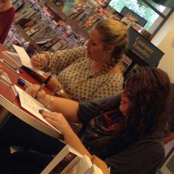 Kail and Amber at their book signing in Louisville on Friday. 