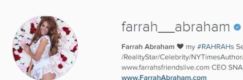 Snapchat farrah abraham Farrah Abraham