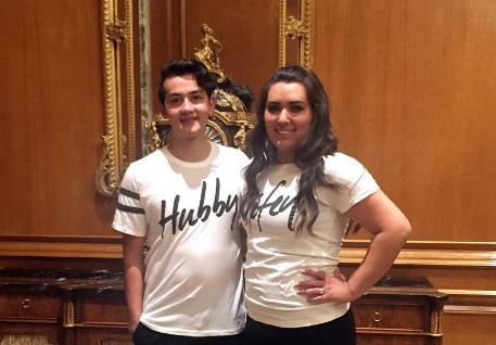 Their 'hubby' and 'wifey' T-shirts are kind of precious, no?