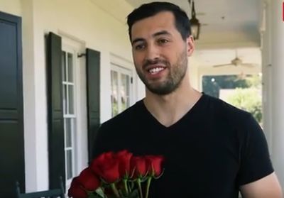 "It's me...again! Jinger, will you accept this rose?"
