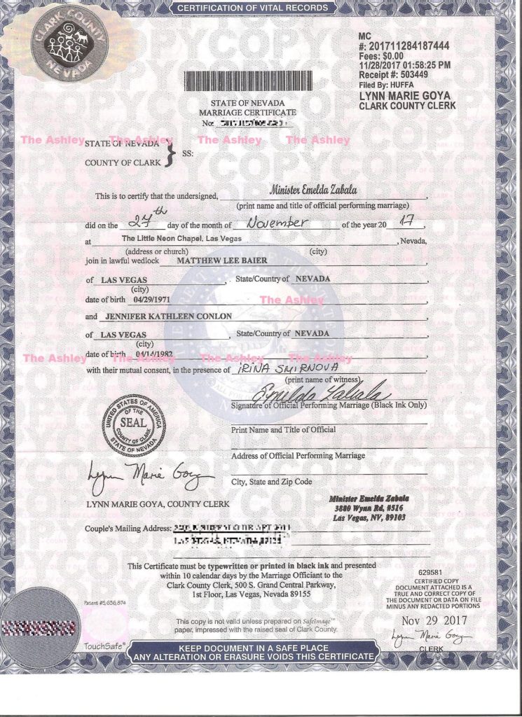 Matt Baier Jennifer Marriage Certificate – The Ashley's Reality Roundup