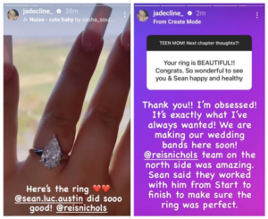 ‘Teen Mom’ Star Jade Cline Confirms She’s Engaged (Again) to Sean