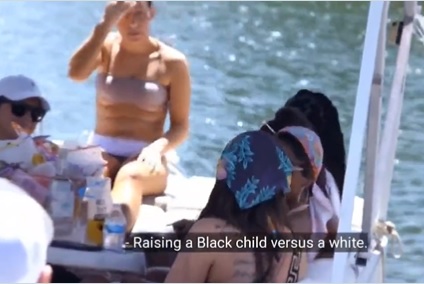 Teen Mom Cheyenne Floyd spills out of a very tiny black bikini top